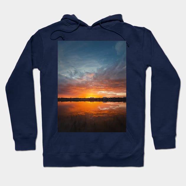 tranquil evening scene Hoodie by psychoshadow